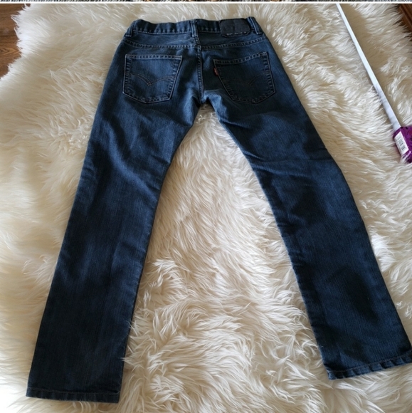 Boys Levi's jeans Slim Dark Denim sz 16 W28x L28 - Picture 6 of 8